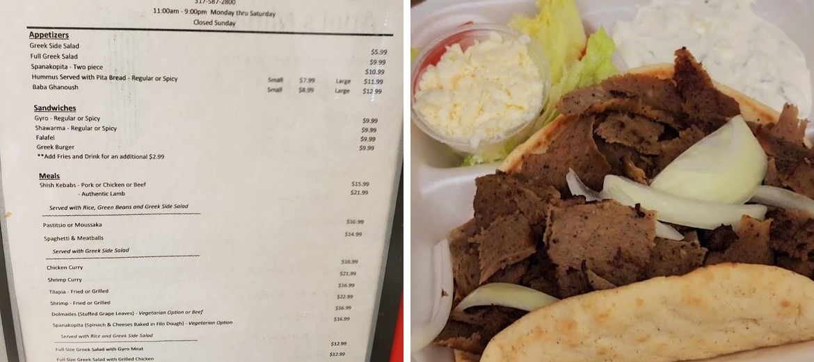 Adel's Gyros Pub & Grill Menu