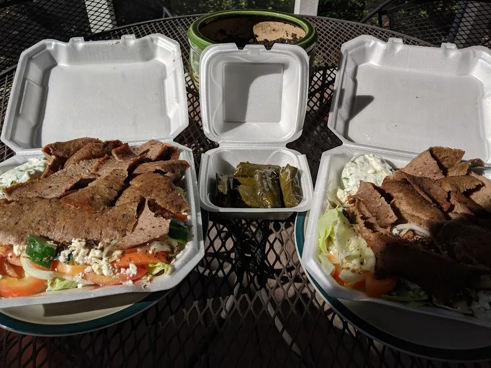 Gyro Salads Dolmades