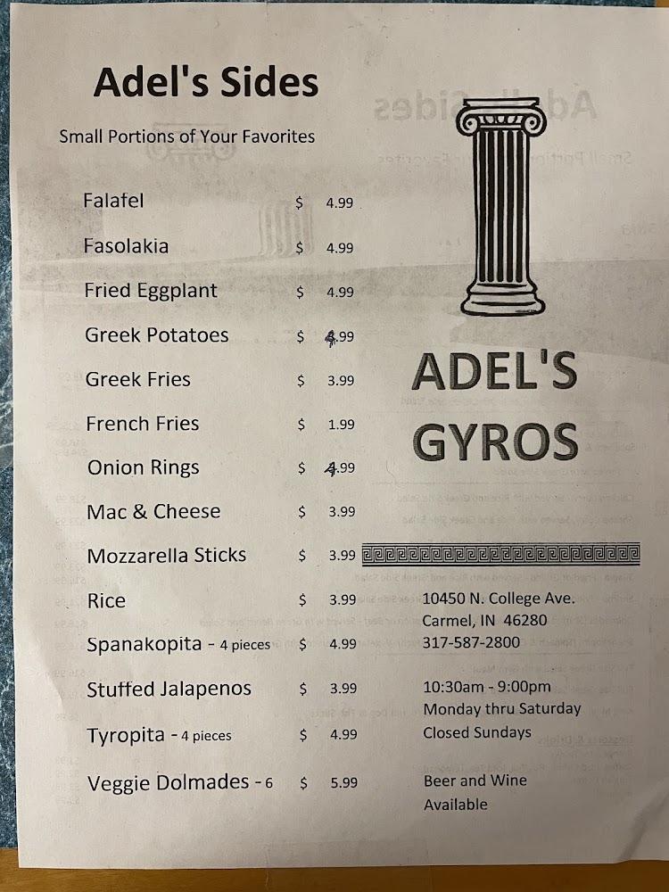 Adel's Gyros Pub & Grill Menu image 2